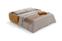 Canapé convertible BROADWAY design tissu matelas mousse ou mousse mémoire de forme