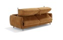 Canapé convertible BROADWAY design tissu matelas mousse ou mousse mémoire de forme