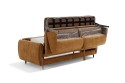Canapé convertible BROADWAY design tissu matelas mousse ou mousse mémoire de forme