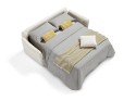 DOWNER, canapé tissu convertible matelas mousse ou mousse mémoire de forme