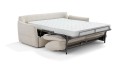 DOWNER, canapé tissu convertible matelas mousse ou mousse mémoire de forme
