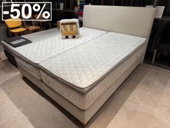 BOW, lit complet 100% BIO tête de lit + sommiers + matelas + surmatelas MASTERPIECE VITALWOOD