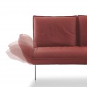 ADORATION, canapé design dossiers inclinables, cuir ou tissu