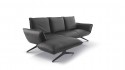ADORATION, canapé d'angle chaise longue dossiers multi-positions modifiant l'inclinaison, cuir ou tissu