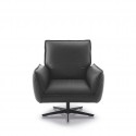 Fauteuil pivotant cubique design compact ADORATION cuir ou tissu