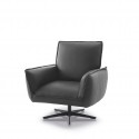 Fauteuil pivotant cubique design compact ADORATION cuir ou tissu