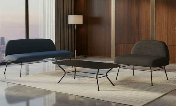 Table basse AVA en métal de couleur LUXY