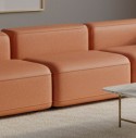 Canapé modulable SOFY en 3 modules cuir ou tissu