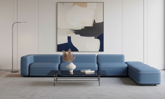 SOFY, canapé modulable en 6 modules tissu ou cuir
