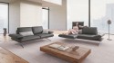 ABALIN, canapé design assises pivotantes chaises longues cuir ou tissu
