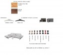 ABALIN, canapé design assises pivotantes chaises longues cuir ou tissu