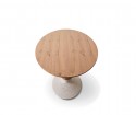 Table à manger TABLE.SEAN.10, plateau elliptique chêne ou noyer