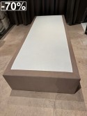 ERGO.BOX 80 x 200 cm sommier tapissé intégralement tissu Bahama beige