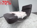 Chaise longue à bascule CONTROLBODY cuir Skin grain de café