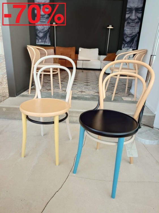 Chaises bistrot en bois courbé collector couleurs spéciales