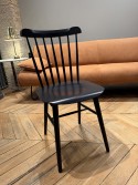 IRONICA, chaise en bois massif de hêtre teinte Dark Wengé
