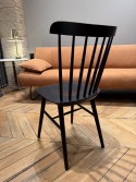 IRONICA, chaise en bois massif de hêtre teinte Dark Wengé