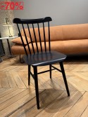 IRONICA, chaise en bois massif de hêtre teinte Dark Wengé