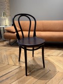 Chaise 18 en bois massif de hêtre teinte Dark wengé