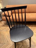 Chaise IRONIK bois massif de hêtre teinte Black