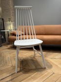 Chaise à barreaux LIVINGSTON hêtre blanc