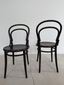 Lot de 2 chaises 14 bois massif de hêtre teinte
