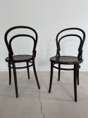 Lot de 2 chaises 14 bois massif de hêtre teinte