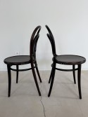 Lot de 2 chaises 14 bois massif de hêtre teinte