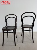 Lot de 2 chaises 14 bois massif de hêtre teinte