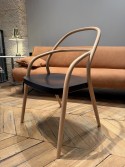 Chaise 002 bois massif de hêtre, version bicolore teinte naturelle et Dark Wengé