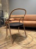 Chaise 002 bois massif de hêtre, version bicolore teinte naturelle et Dark Wengé