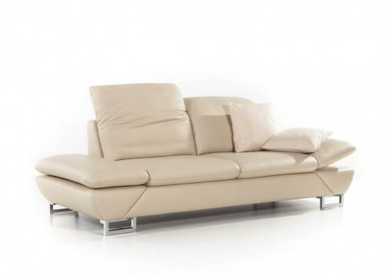 LINEFLEX, canapé 2 places cuir ou tissu, dossiers réglables, appuie-tête