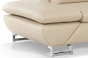 Canapé 2,5 places cuir ou tissu design LINEFLEX, profondeur réglable !