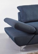 Canapé d’angle LINEflex, 4 places avec très grande chaise longue gauche en cuir ou tissu